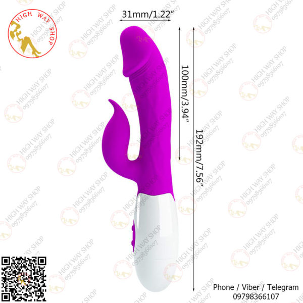 30 Speed Waterproof Rechargeable Dual Rabbit G-spot Vibration (Code : F-224) - Image 15