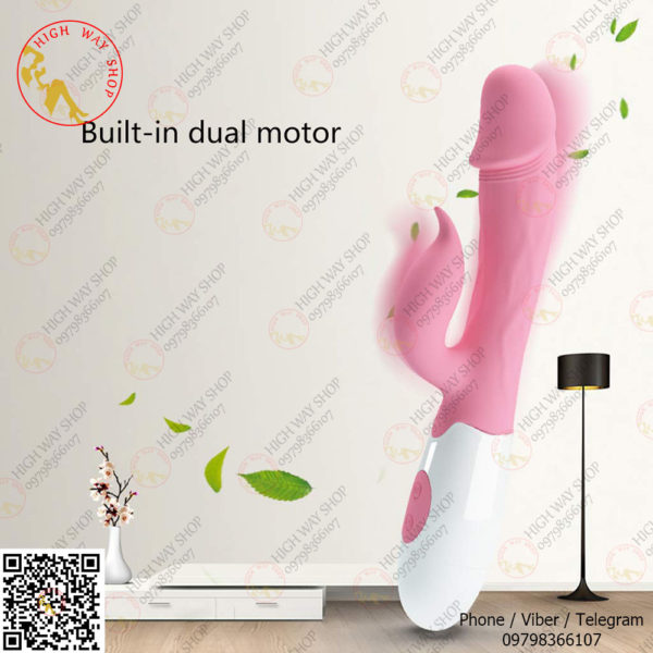 30 Speed Waterproof Rechargeable Dual Rabbit G-spot Vibration (Code : F-224) - Image 7