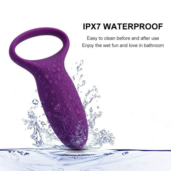 High Quality USB Rechargeable Waterproof Silicone Vibrating Ring (Code : M-051) - Image 5