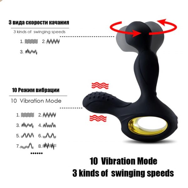 Wireless Remote Heating Vibrator And Rotating Anal Prostate Massager (Code : F-337) - Image 8