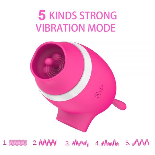 Rechargeable Cute Deer 3 in 1 Sucking Licking and Vibrating (Code : F-342) - Image 12