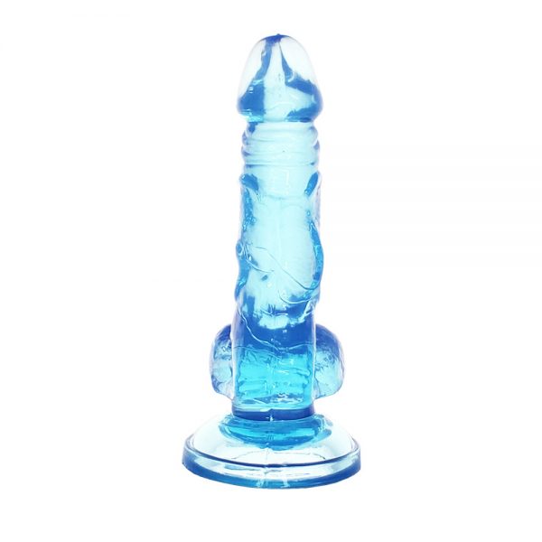 6inch High Quality Transparent Blue Jelly Soft Dildo (Code : F-365) - Image 2