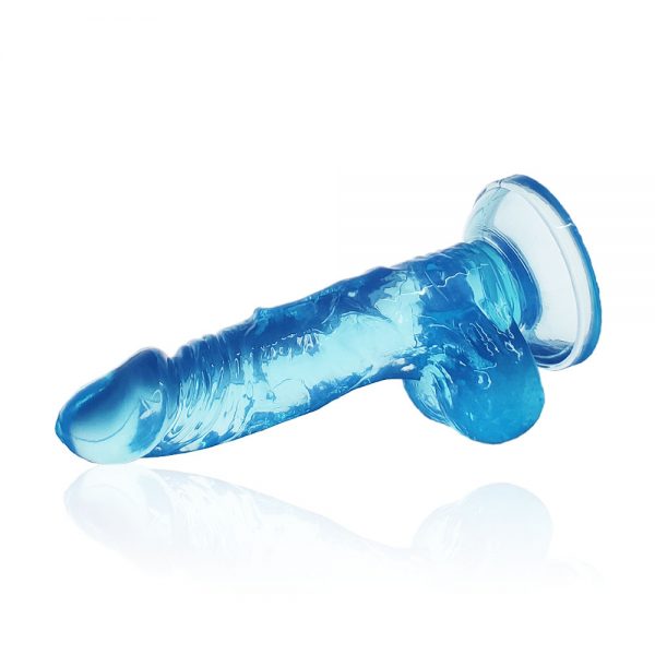 6inch High Quality Transparent Blue Jelly Soft Dildo (Code : F-365) - Image 6