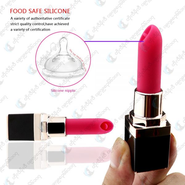 Silicone Tongue Licking Lipstick Vibration (Code : F-380) - Image 9