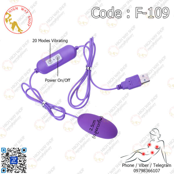 20 Modes USB Vibrator (Code : F-109)