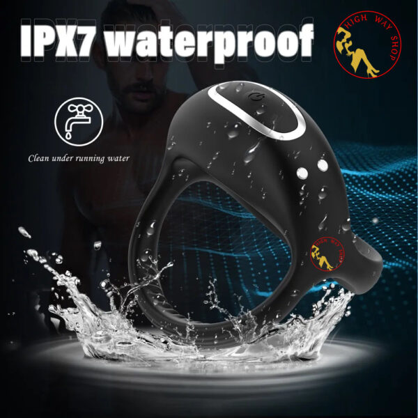 Liluya High Quality Wireless USB Rechargeable Waterproof Silicone Vibrating Delay Ring (Code : M-521) - Image 12