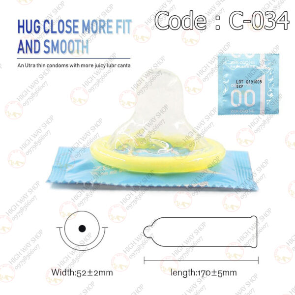 10Pcs OLO 0.01 Hyaluronic Acid Ultra-thin Special Edition Condom Blue (Code : C-034) - Image 3